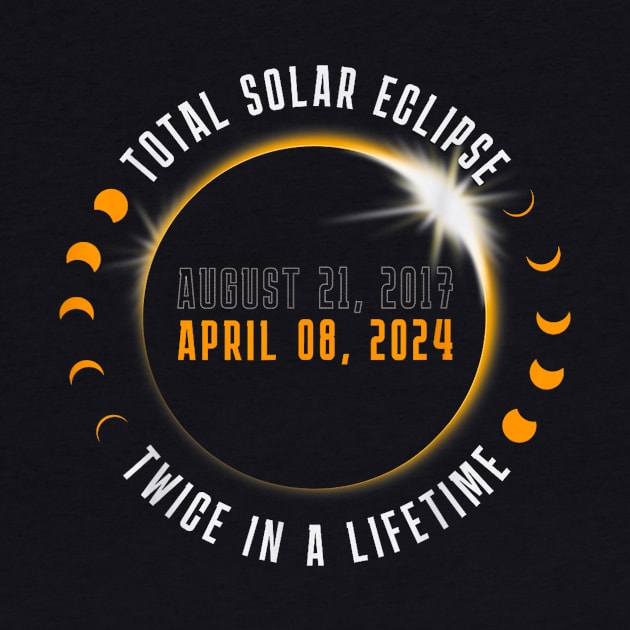 Twice In A Lifetime Total Solar Eclipse 2024 Gift For Men Women by FortuneFrenzy